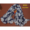 New Fashion Women's Long Cape Chiffon Watch Print Scarves Shawl Wrap Multicolor Scarf